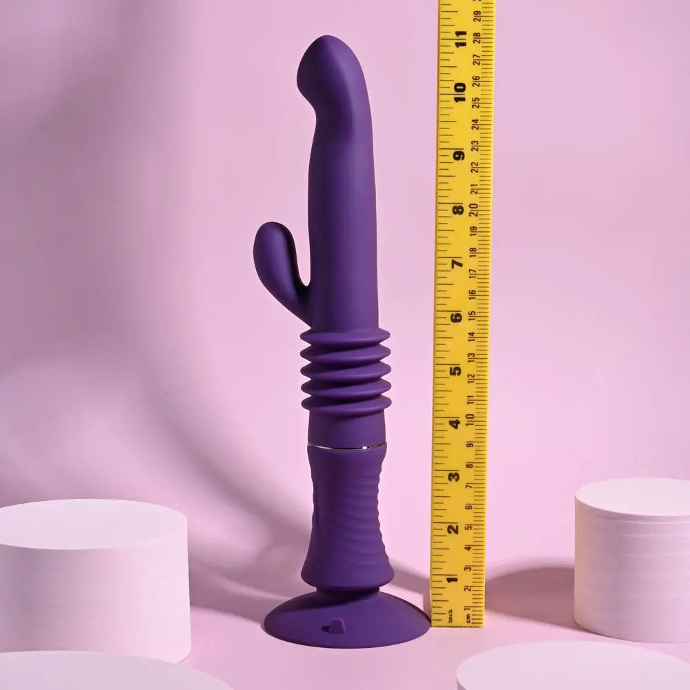 Shop affordable quality Playboy Pleasure HOPPY ENDING - 29.2 cm USB Rechargeable Thrusting Rabbit Vibrator - Discreet Intimate Essentials - VIBRATORS - Playboy Pleasure
