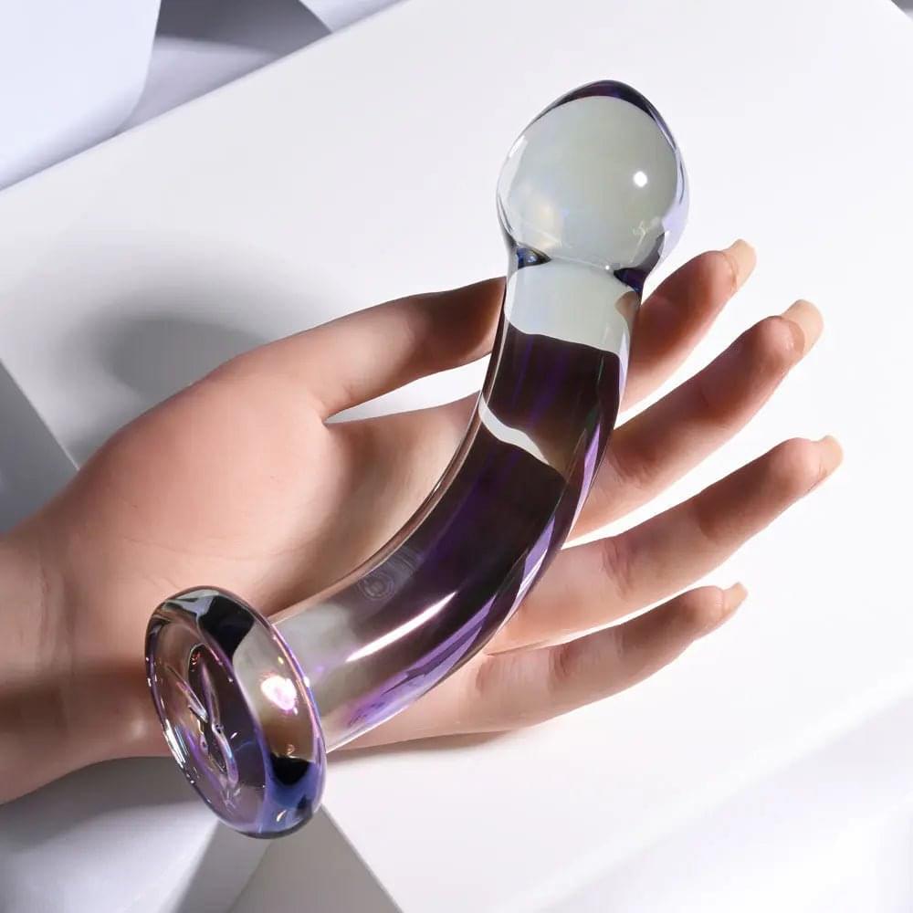 Playboy Pleasure JEWELS KING -  Glass 16.3 cm Dildo Playboy Pleasure Discreet Intimate Essentials.