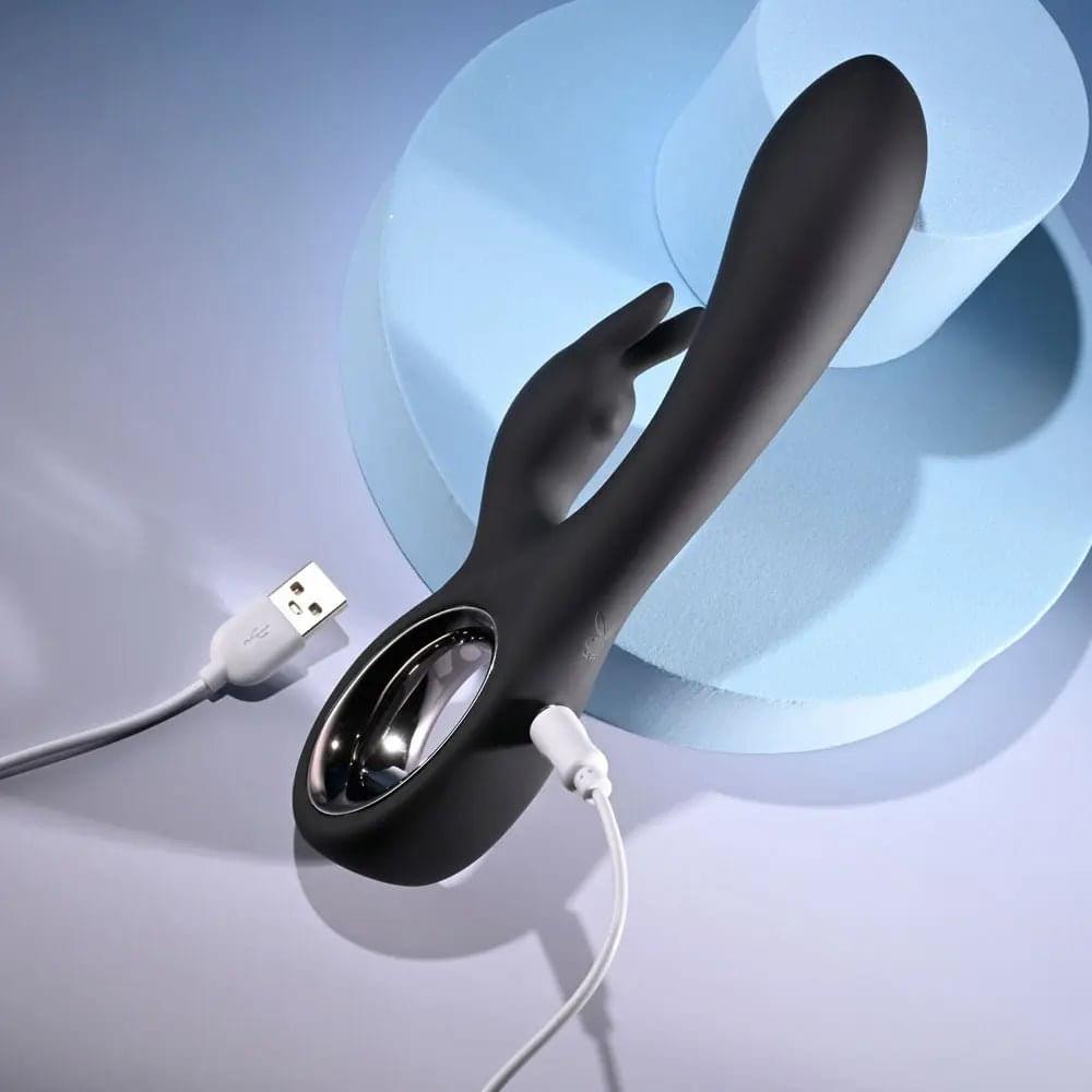Playboy Pleasure LATE NIGHT BUNNY -  20 cm USB Rechargeable Rabbit Vibrator Playboy Pleasure Discreet Intimate Essentials.
