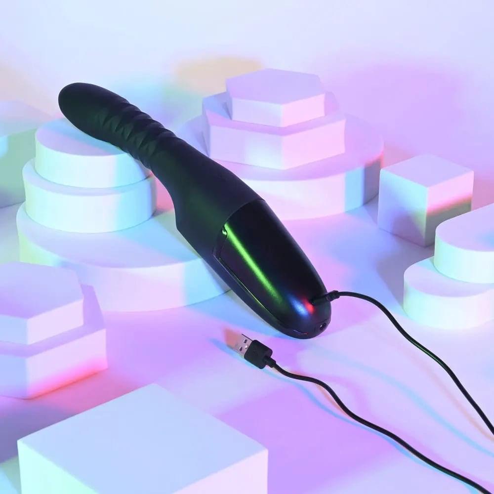 Playboy Pleasure OVERDRIVE -  28.2 cm USB Rechargeable Thrusting Vibrator Playboy Pleasure Discreet Intimate Essentials.