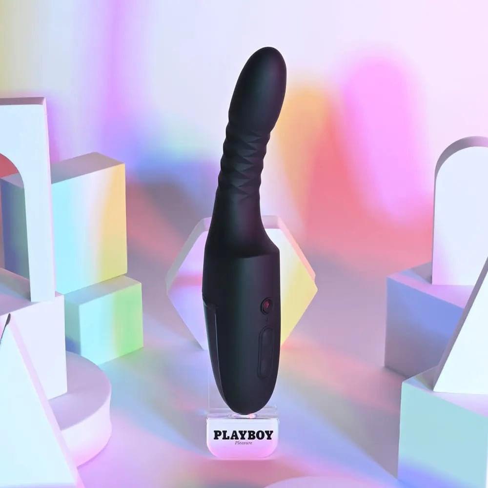 Playboy Pleasure OVERDRIVE -  28.2 cm USB Rechargeable Thrusting Vibrator Playboy Pleasure Discreet Intimate Essentials.