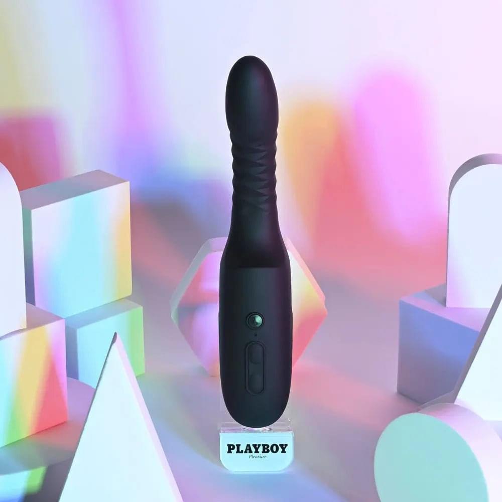 Playboy Pleasure OVERDRIVE -  28.2 cm USB Rechargeable Thrusting Vibrator Playboy Pleasure Discreet Intimate Essentials.