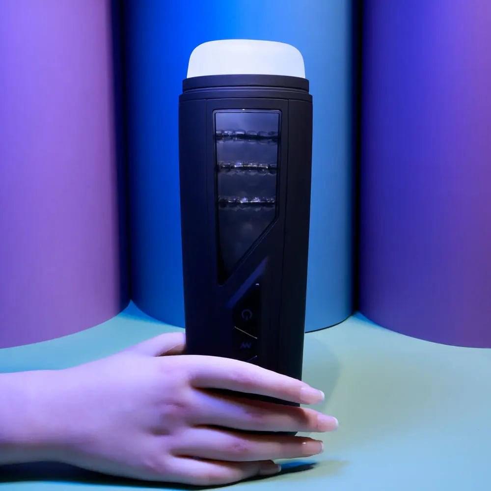 Playboy Pleasure PURSUIT OF PLEASURE - USB Rechargeable Vibrating Stroker Playboy Pleasure Discreet Intimate Essentials.