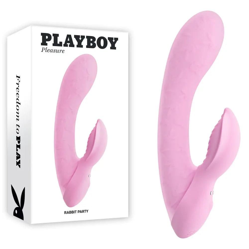 Playboy Pleasure RABBIT PARTY -  15.2 cm USB Rechargeable Rabbit Vibrator Playboy Pleasure Discreet Intimate Essentials.