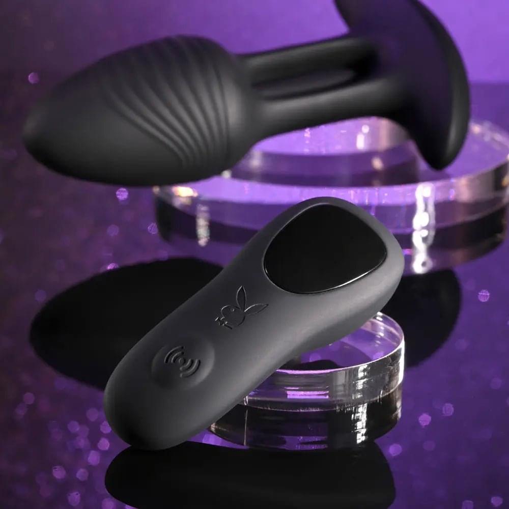 Playboy Pleasure RIM SHOT -  11.4 cm USB Rechargeable Vibrating Butt Plug Playboy Pleasure Discreet Intimate Essentials.
