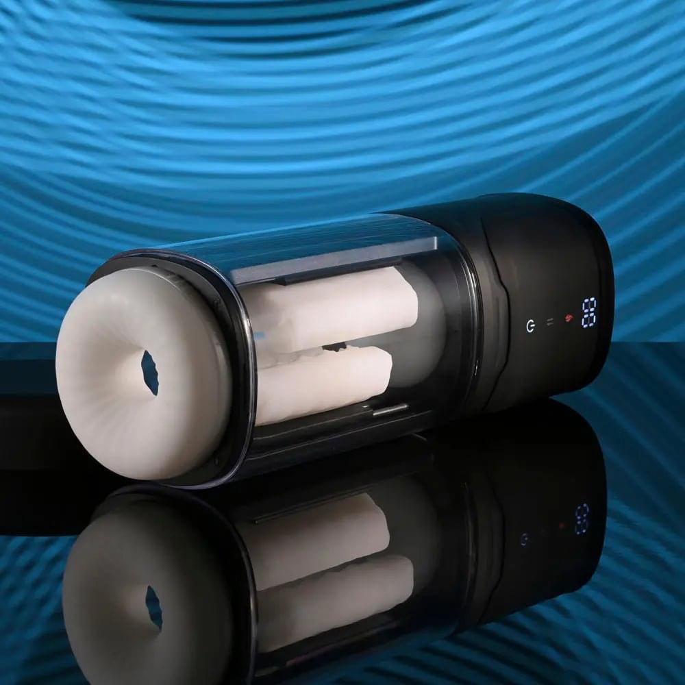 Playboy Pleasure SIDE PIECE - USB Rechargeable Warming Auto Stroker Playboy Pleasure Discreet Intimate Essentials.