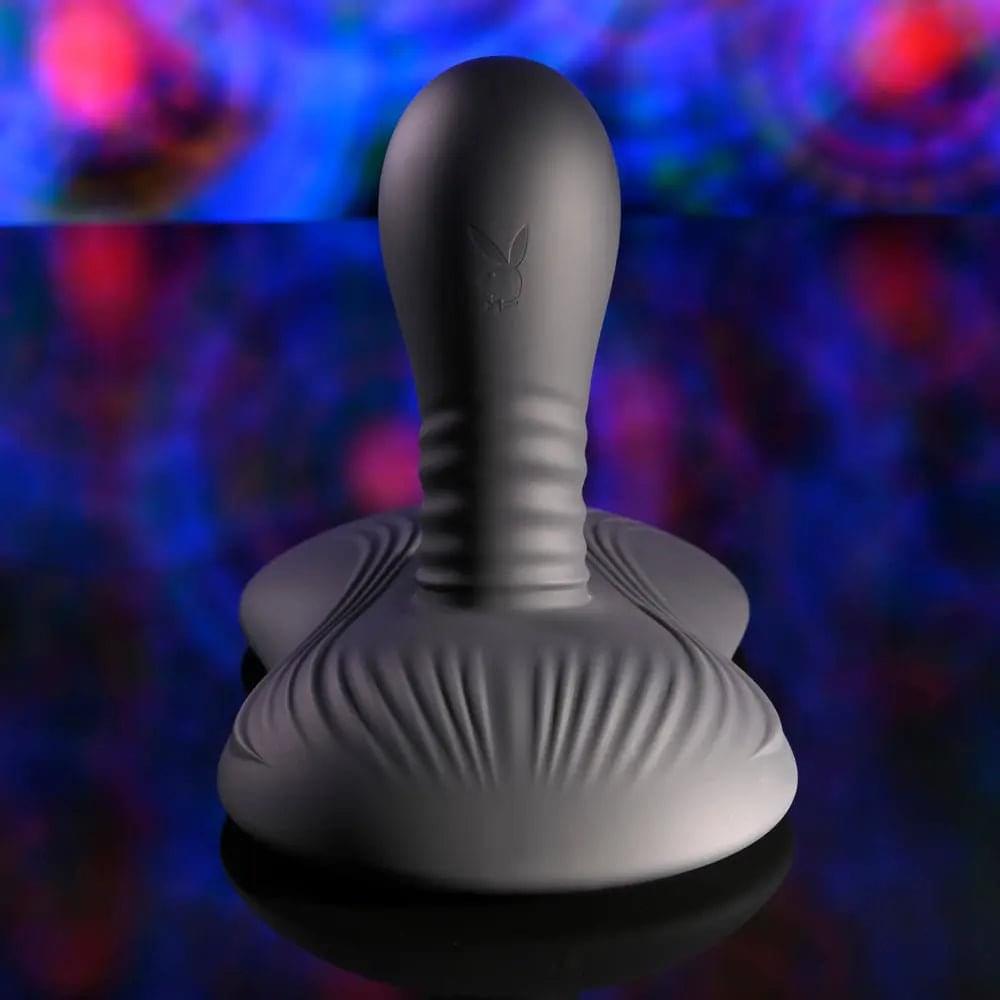 Playboy Pleasure SITTIN & SPINNIN -  USB Rechargeable Spinning Vibrator & Grinder Pad with Remote Playboy Pleasure Discreet Intimate Essentials.