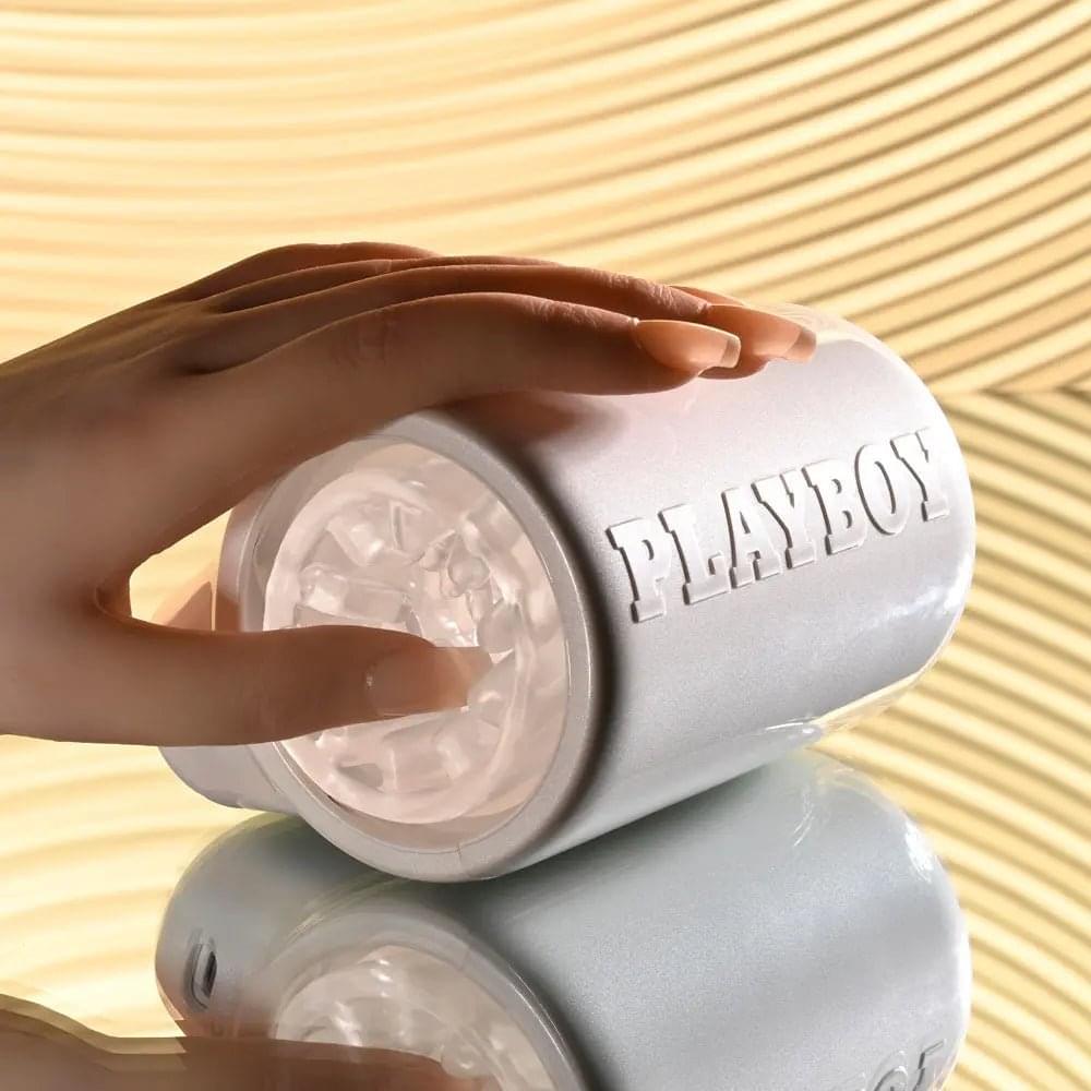 Playboy Pleasure SPIN DOCTOR -  USB Rechargeable Vibrating & Spinning Stroker Playboy Pleasure Discreet Intimate Essentials.
