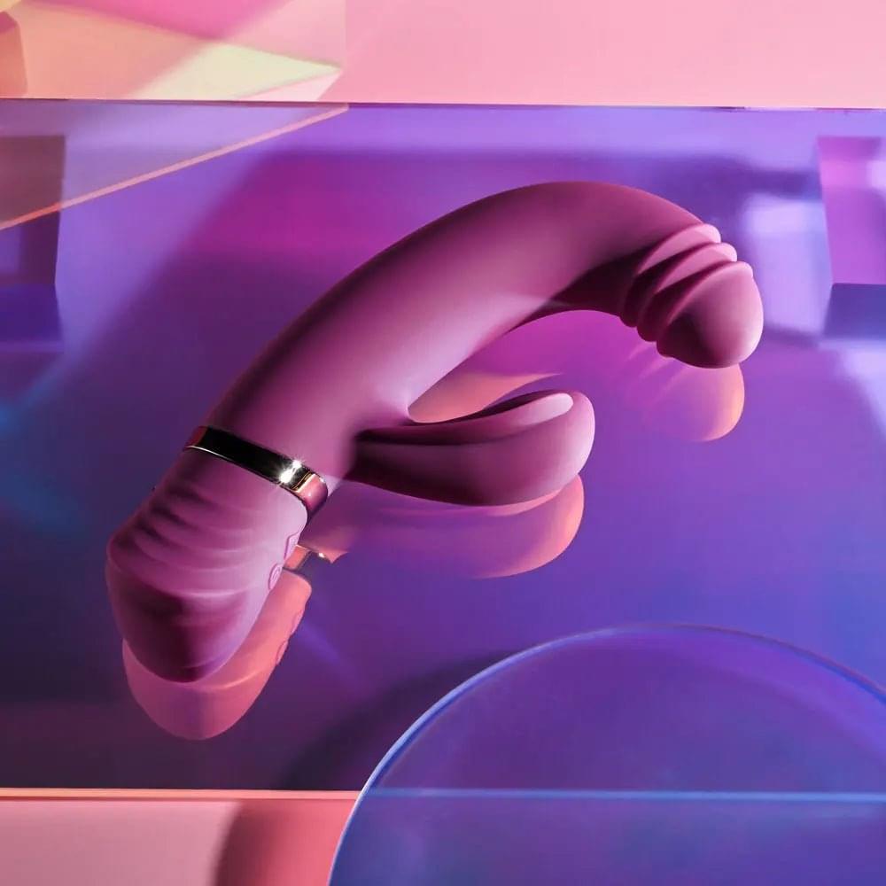 Playboy Pleasure TAP THAT -  16.5 cm USB Rechargebale Rabbit Vibrator Playboy Pleasure Discreet Intimate Essentials.
