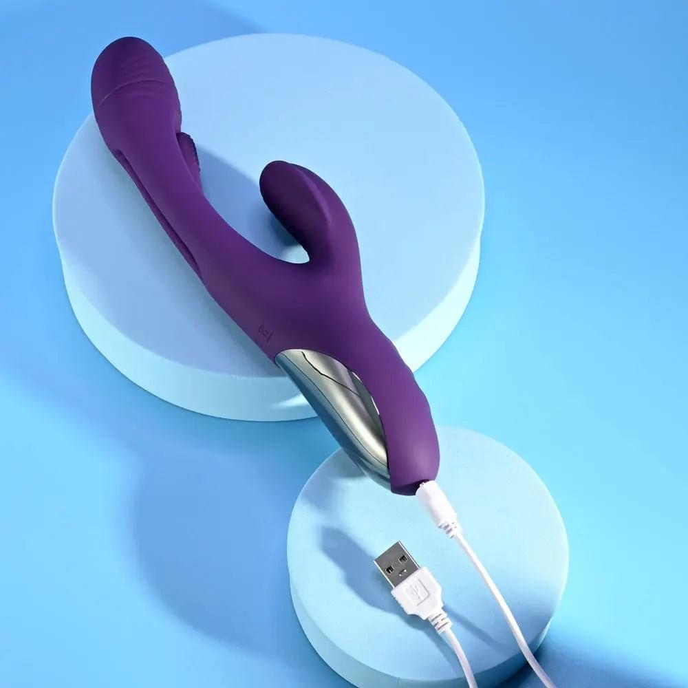 Playboy Pleasure THE THRILL -  24.4 cm USB Rechargeable Rabbit Vibrator Playboy Pleasure Discreet Intimate Essentials.