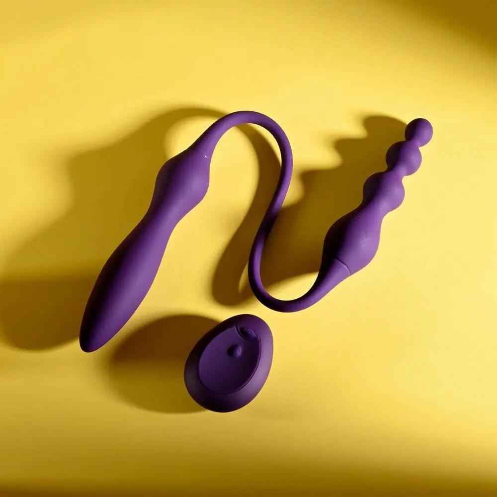 Playboy Pleasure THIS & THAT -  60 cm USB Rechargeable Flexible Dual Ended Vibrator Playboy Pleasure Discreet Intimate Essentials.