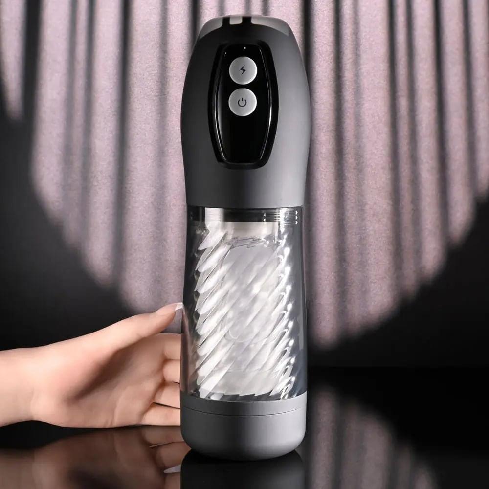 Playboy Pleasure WHIRLWIND -  USB Rechargeable Thrusting and Spinning Auto Stroker Playboy Pleasure Discreet Intimate Essentials.