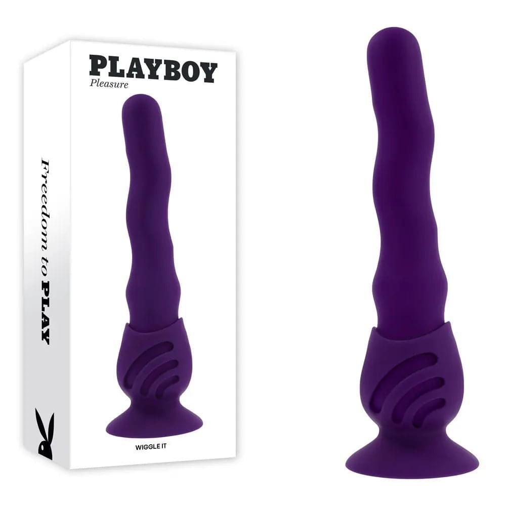Playboy Pleasure WIGGLE IT -  23.9 cm USB Rechargeable Wiggling Vibrator Playboy Pleasure Discreet Intimate Essentials.