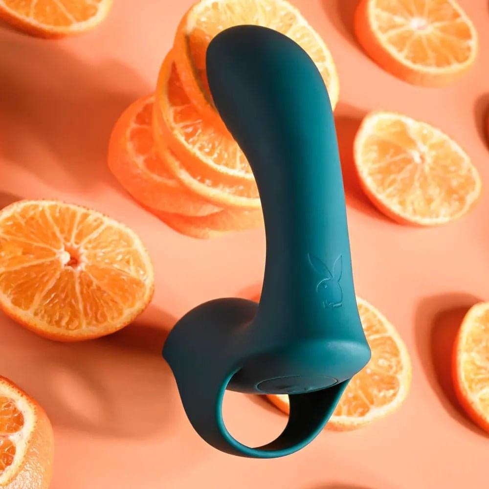 Playboy Pleasure WRAPPED AROUND YOUR FINGER -  USB Rechargeable Finger Stimulator Playboy Pleasure Discreet Intimate Essentials.