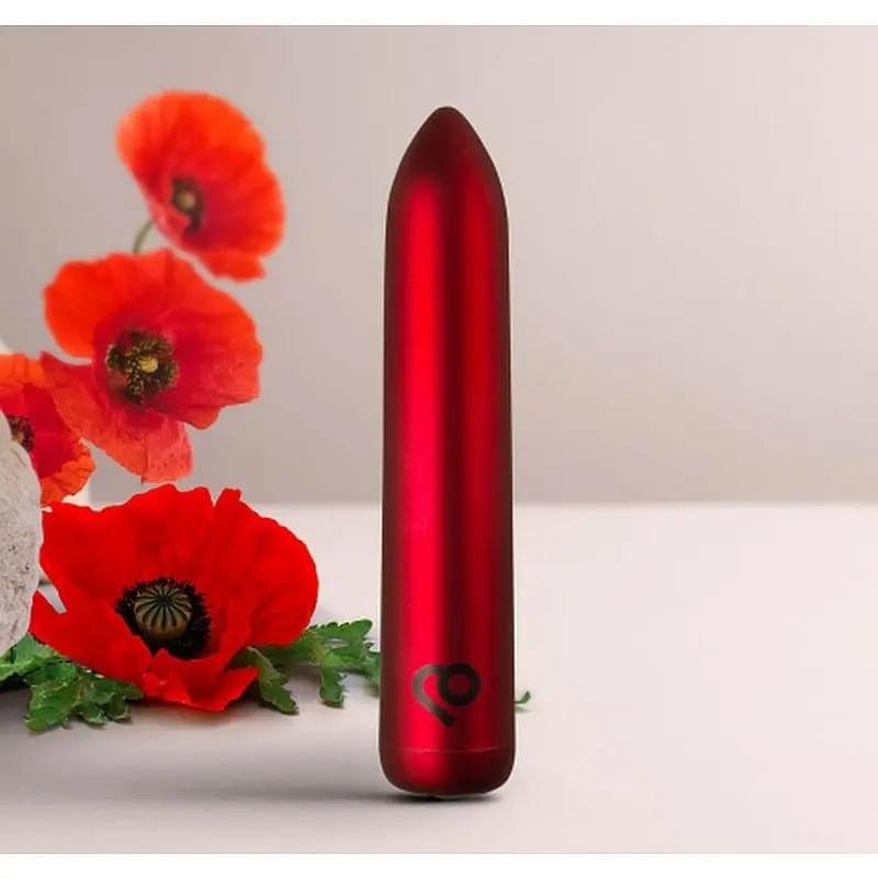 Poppy Red Rechargeable Bullet Rocks Off Discreet Intimate Essentials.