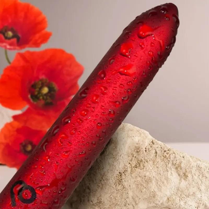 Poppy Red Rechargeable Bullet Rocks Off Discreet Intimate Essentials.