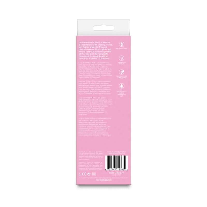 Pretty in  Lace -  -  18.7 cm USB Rechargeable Vibrator NS Novelties Discreet Intimate Essentials.