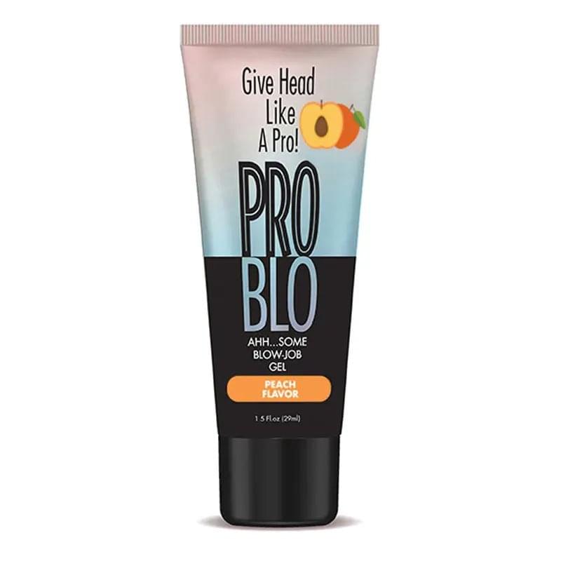 ProBlo Oral Pleasure Gel - Peach Flavoured Blowjob Gel - 29 ml Tube Little Genie Discreet Intimate Essentials.