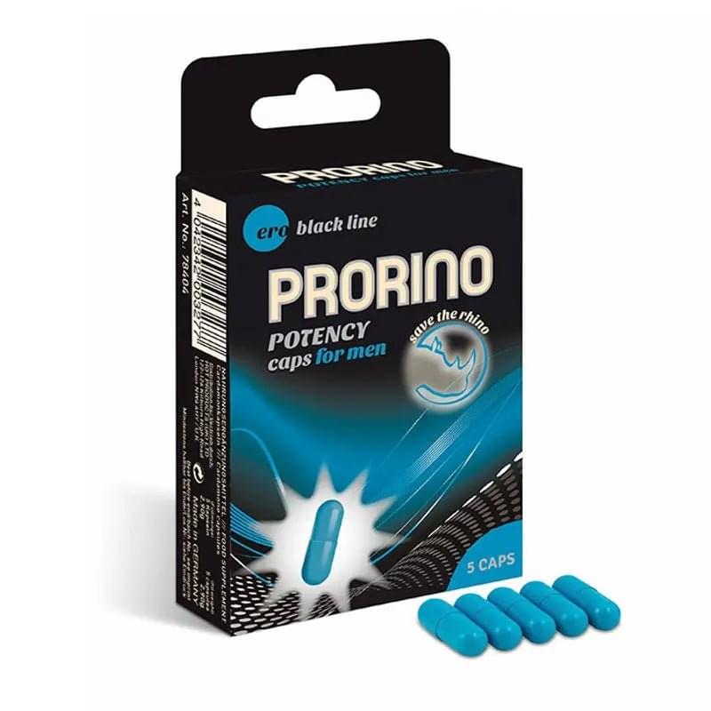 PRORINO Potency Capsules For Men 5 Pc Hot Ero Discreet Intimate Essentials.