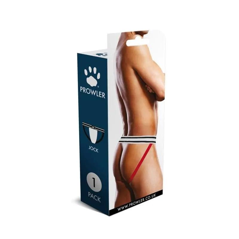 Prowler Jock Red/White Prowler Discreet Intimate Essentials.