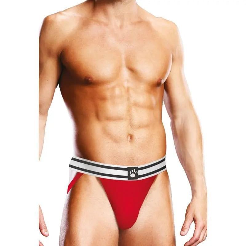 Prowler Jock Red/White Prowler Discreet Intimate Essentials.