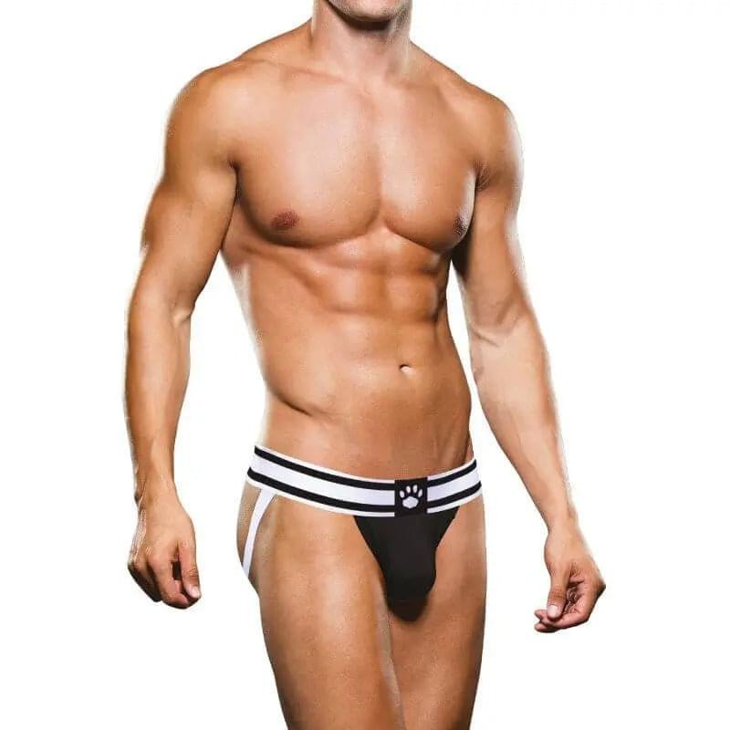 Prowler Jock White/Black Prowler Discreet Intimate Essentials.