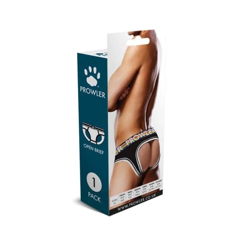Prowler Oversized Paw Open Back Brief Black Prowler Discreet Intimate Essentials.