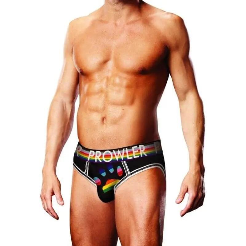 Prowler Oversized Paw Open Back Brief Black Prowler Discreet Intimate Essentials.