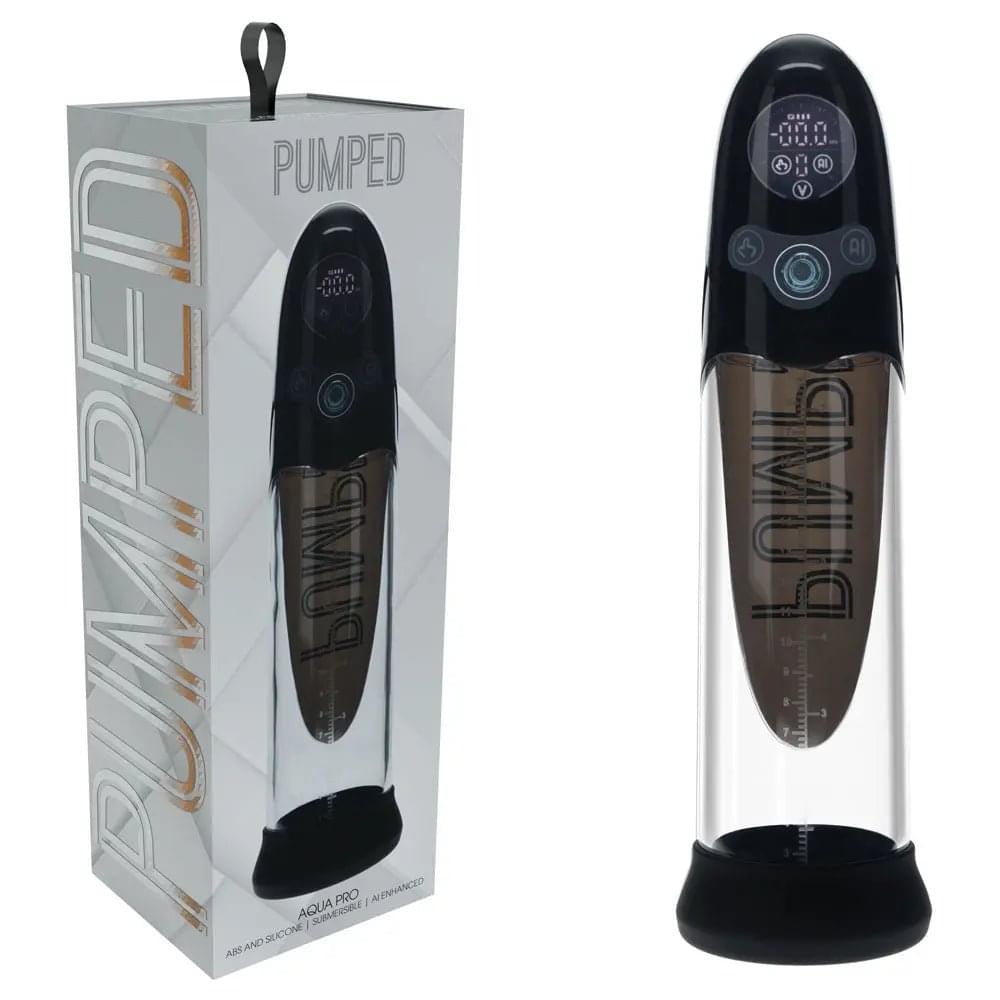 PUMPED Aqua-Pro Auto Pump -  - /Clear USB Rechargeable AI-Enabled Submersible Auto Penis Pump Shots Toys Discreet Intimate Essentials.