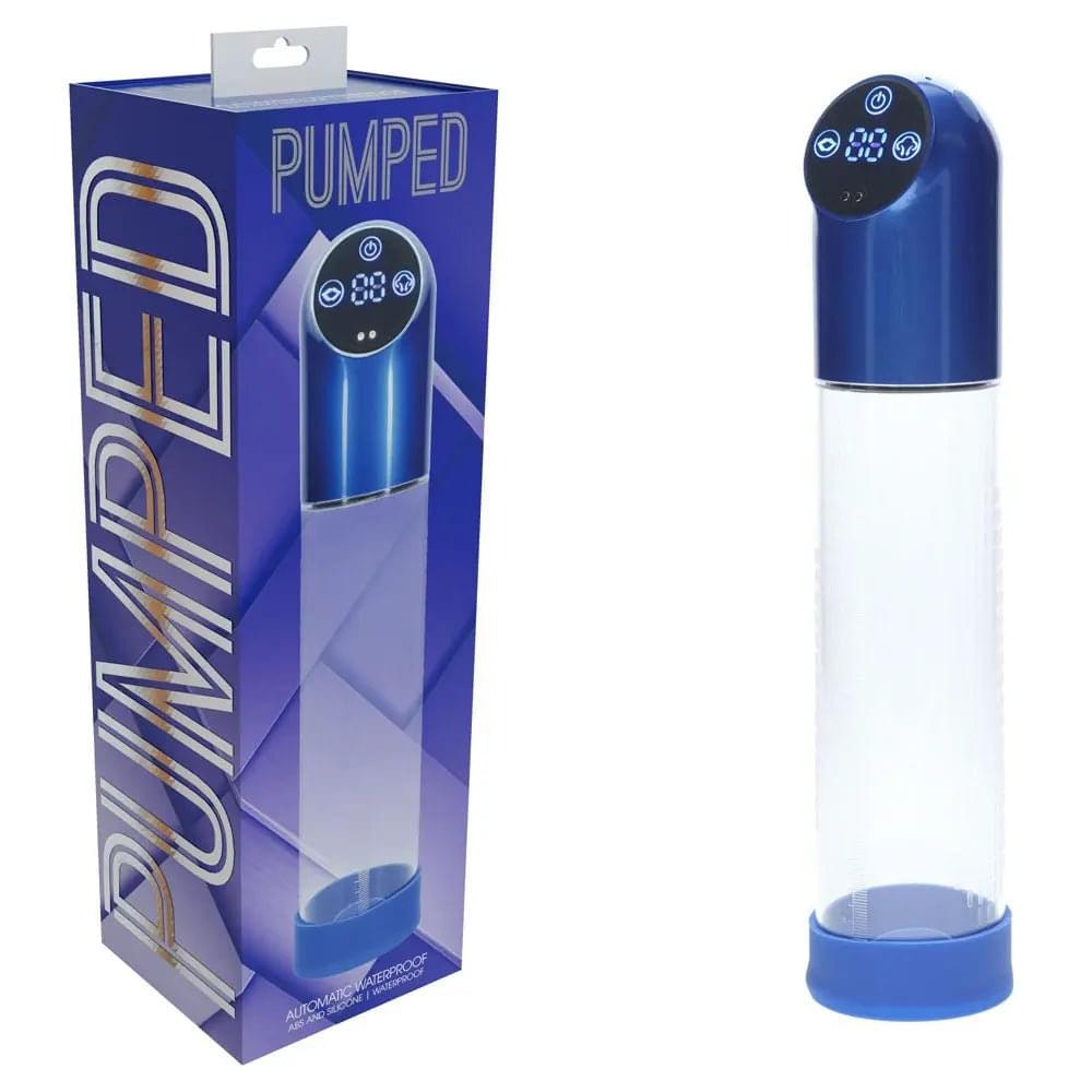 PUMPED Automatic Waterproof Pump - Metal  - /Clear USB Rechargeable Automatic Penis Pump Shots Toys Discreet Intimate Essentials.