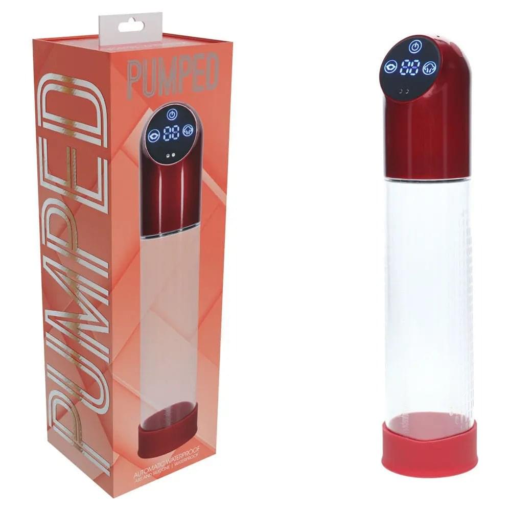 PUMPED Automatic Waterproof Pump - Metal  - /Clear USB Rechargeable Automatic Penis Pump Shots Toys Discreet Intimate Essentials.
