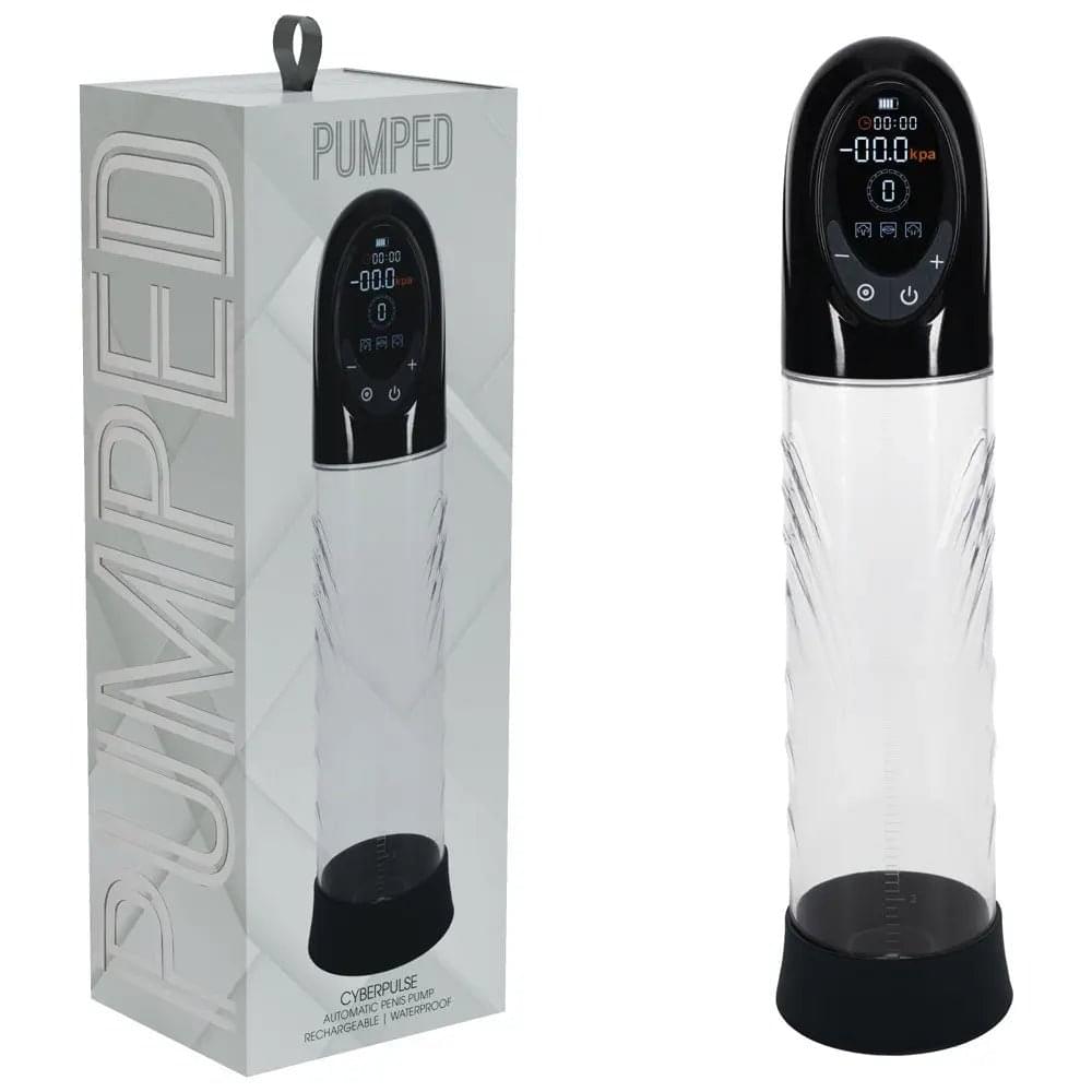 PUMPED CyberPulse Automatic Penis Pump -  - /Clear USB Rechargeable Auto Penis Pump Shots Toys Discreet Intimate Essentials.