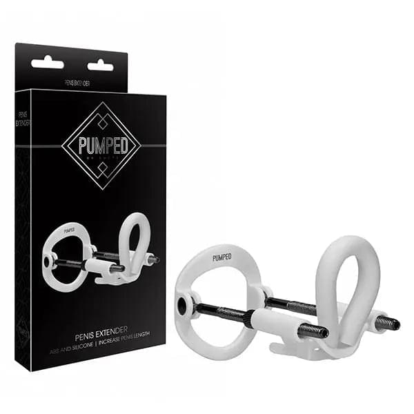 Pumped Penis Extender - White Penis Extender Shots Toys Discreet Intimate Essentials.