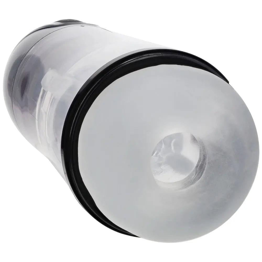 PUMPED SonicPull - Gunmetal - Gunmetal Grey/Clear USB Rechargeable Sucking And Vibrating Auto Masturbator Shots Toys Discreet Intimate Essentials.