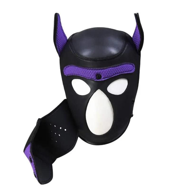 Puppy Play Mask Purple Daytona Discreet Intimate Essentials.
