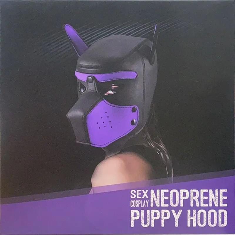 Puppy Play Mask Purple Daytona Discreet Intimate Essentials.