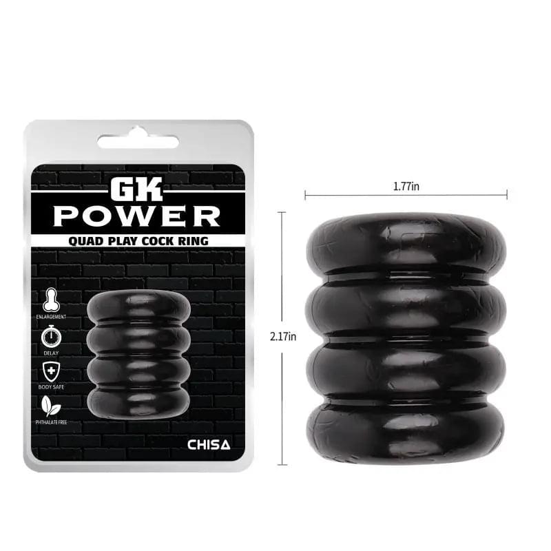 Quadplay Cock Ring GK Power Discreet Intimate Essentials.