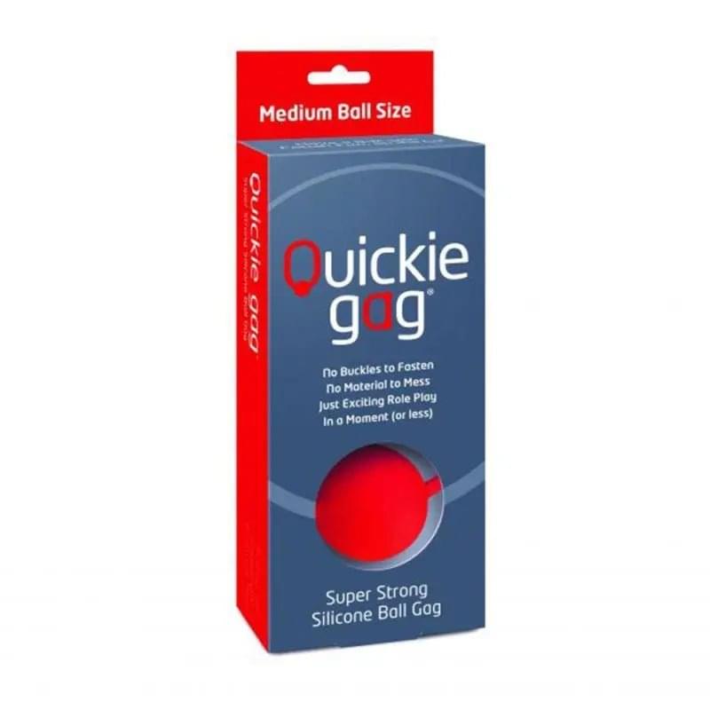 Quickie Gag Medium Ball Red CreativeC Discreet Intimate Essentials.