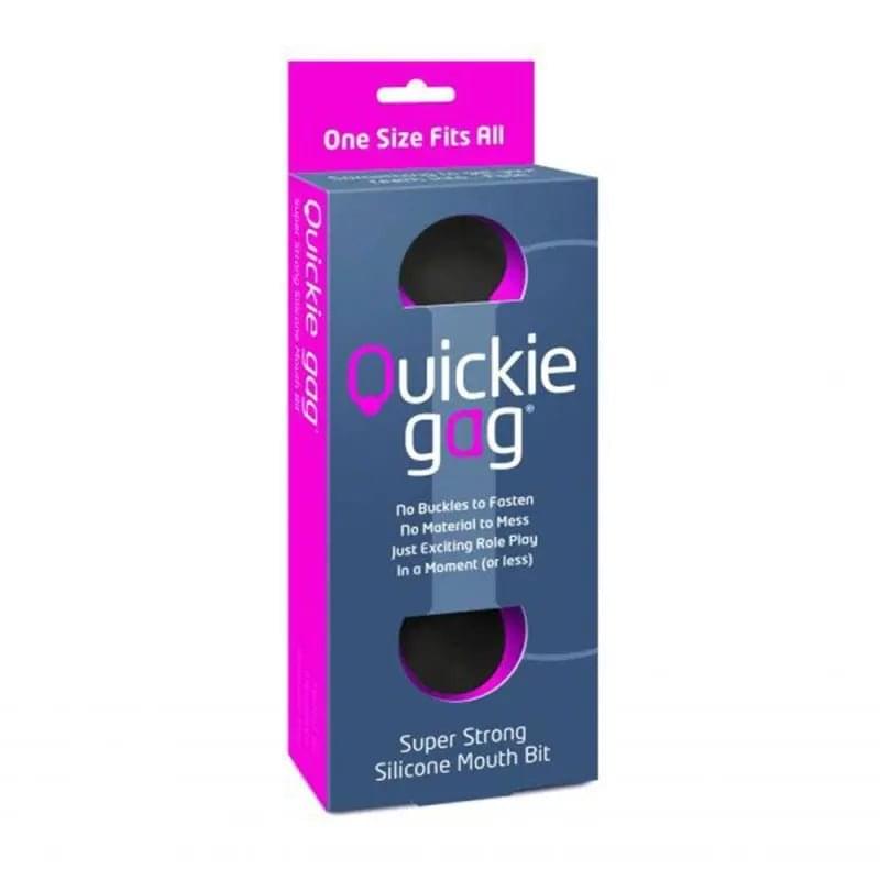 Quickie Gag Mouth Bit Black CreativeC Discreet Intimate Essentials.