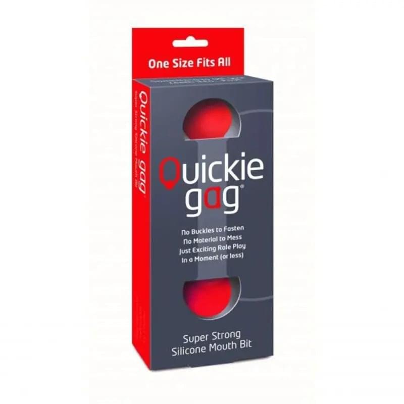 Quickie Gag Mouth Bit Red CreativeC Discreet Intimate Essentials.