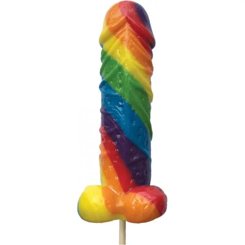 Rainbow Cocksicle Lollipop Hott Products Discreet Intimate Essentials.