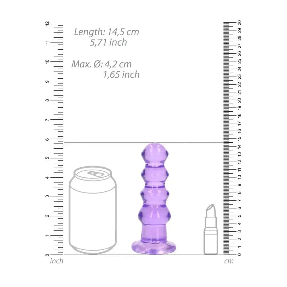 REALROCK 14 cm Curvy Anal Plug -  -  14 cm (4.5'') Butt Plug Shots Toys Discreet Intimate Essentials.