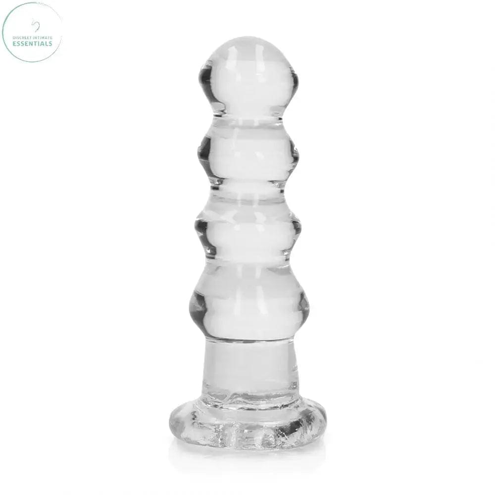 REALROCK 14 cm Curvy Anal Plug - Transparent -  14 cm (4.5'') Butt Plug Shots Toys Discreet Intimate Essentials.