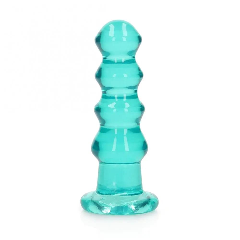 REALROCK 14 cm Curvy Anal Plug - Turquoise - Turquoise 14 cm (4.5'') Butt Plug Shots Toys Discreet Intimate Essentials.