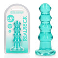 REALROCK 14 cm Curvy Anal Plug - Turquoise - Turquoise 14 cm (4.5'') Butt Plug Shots Toys Discreet Intimate Essentials.