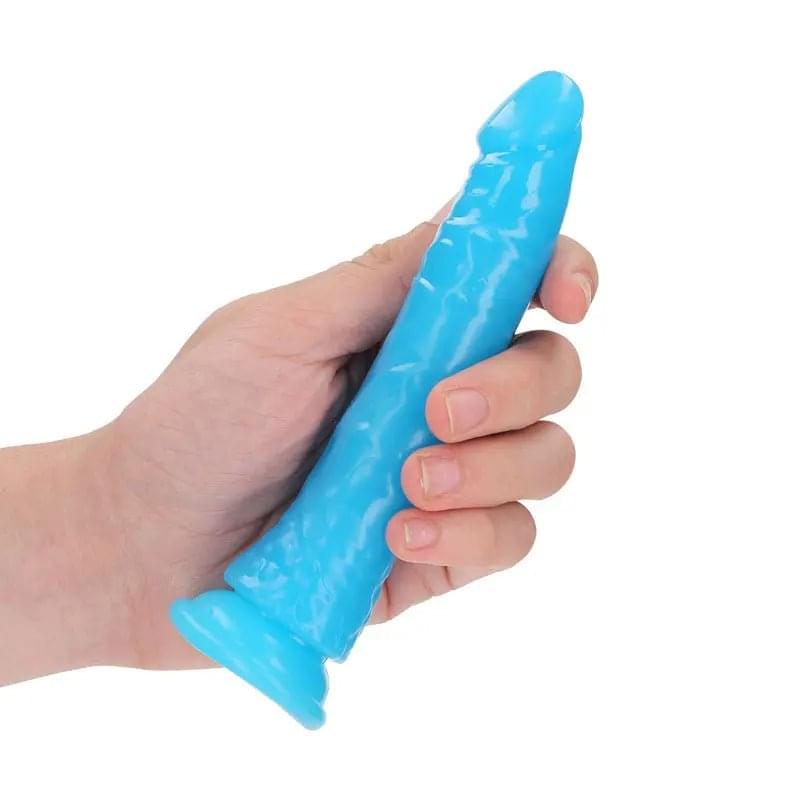 REALROCK 15.5 cm Slim Glow in the Dark Neon -  - Glow in Dark  15.5 cm (6'') Dong Shots Toys Discreet Intimate Essentials.