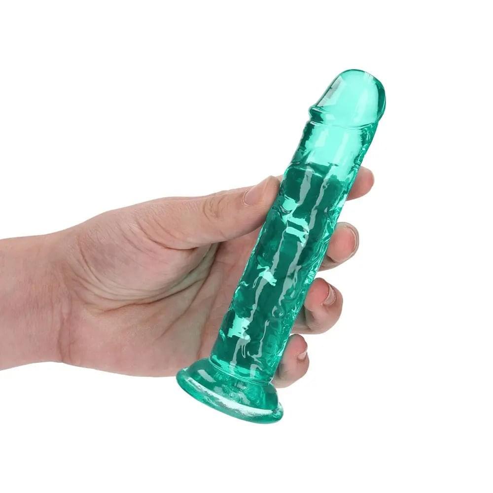 REALROCK 15.5 cm Straight Dildo - Turquoise - Turquoise 15.5 cm (6'') Dong Shots Toys Discreet Intimate Essentials.
