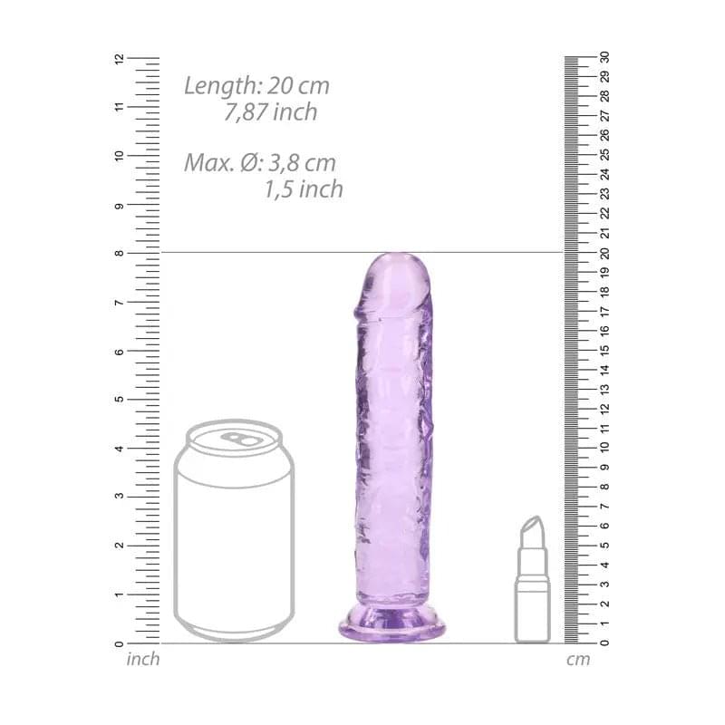 REALROCK 18 cm Straight Dildo -  -  18 cm (7'') Dong Shots Toys Discreet Intimate Essentials.