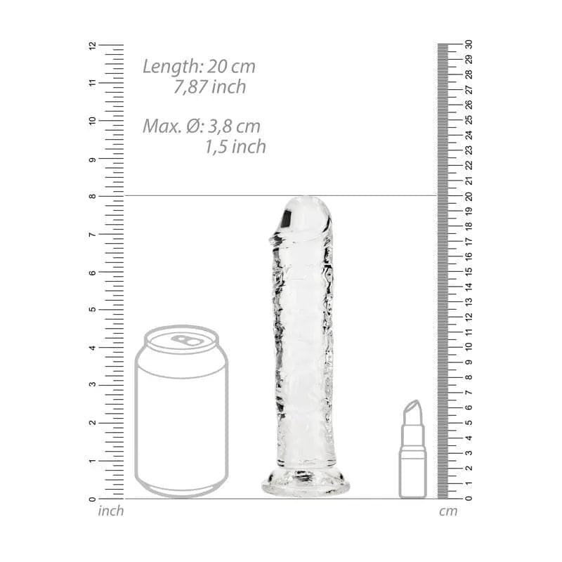 REALROCK 18 cm Straight Dildo -  -  18 cm (7'') Dong Shots Toys Discreet Intimate Essentials.