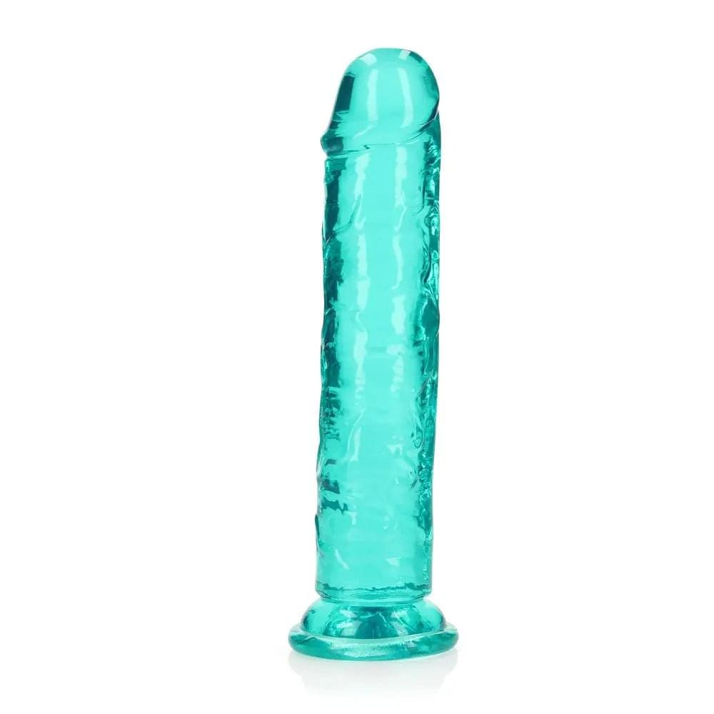 REALROCK 20 cm Straight Dildo - Turquoise - Turquoise 20 cm (8'') Dong Shots Toys Discreet Intimate Essentials.